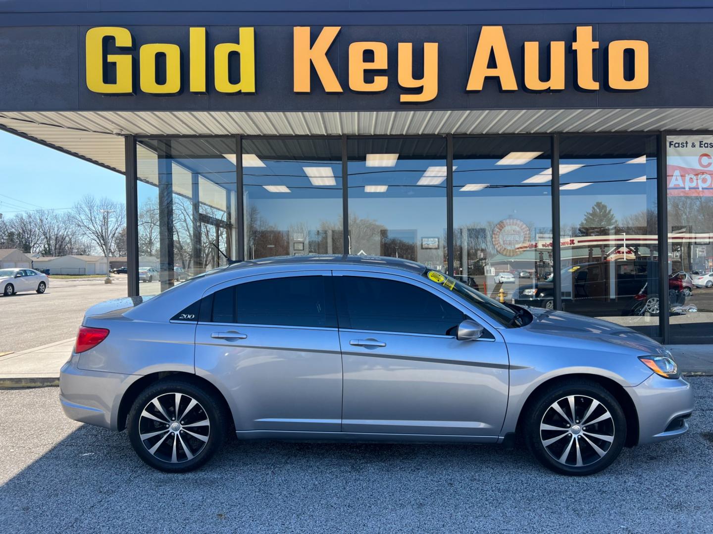 2014 Billet Silver Metall Chrysler 200 Touring (1C3CCBBB0EN) with an 2.4L L4 DOHC 16V engine, 6-Speed Automatic transmission, located at 1633 W Kimberly, Davenport, IA, 52806, (563) 323-5341, 41.559456, -90.598732 - Photo#0
